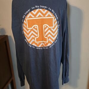 Gray Long Sleeve Shirt with Vold Graphic